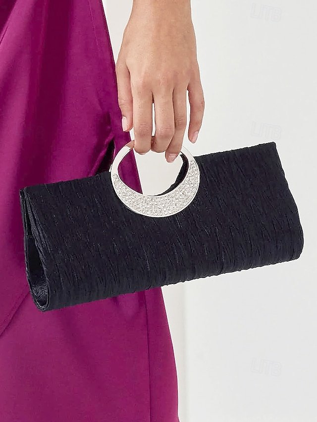 Women’s Polyester Clutch with Crystals