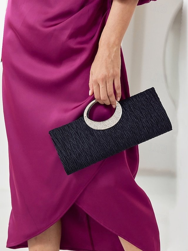 Women’s Polyester Clutch with Crystals - Image 3