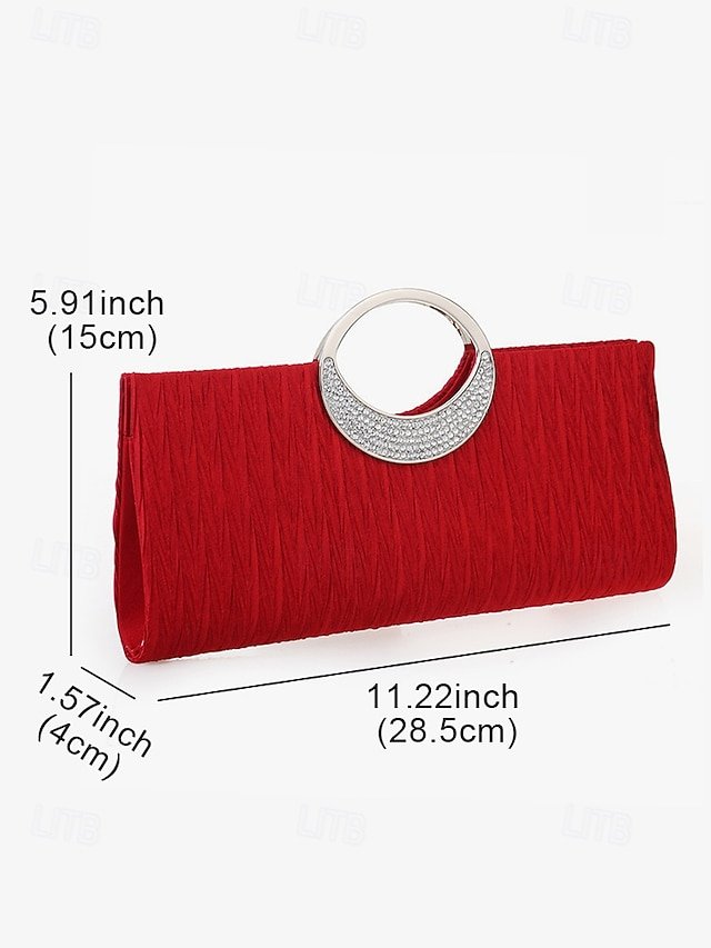 Women’s Polyester Clutch with Crystals - Image 7