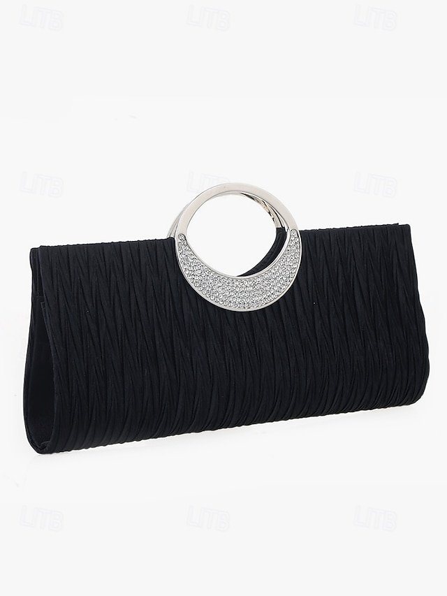 Women’s Polyester Clutch with Crystals - Image 8
