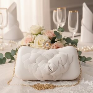 Women’s Faux Leather Wallet with Flower