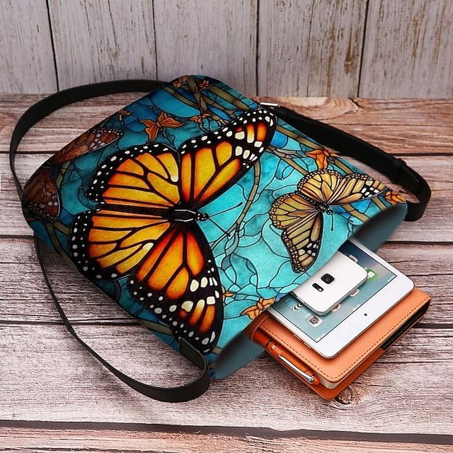 Women’s Butterfly Polyester Crossbody Bag - Image 4