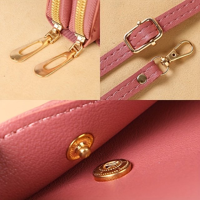 Women’s Faux Leather Wallet with Zipper - Image 7