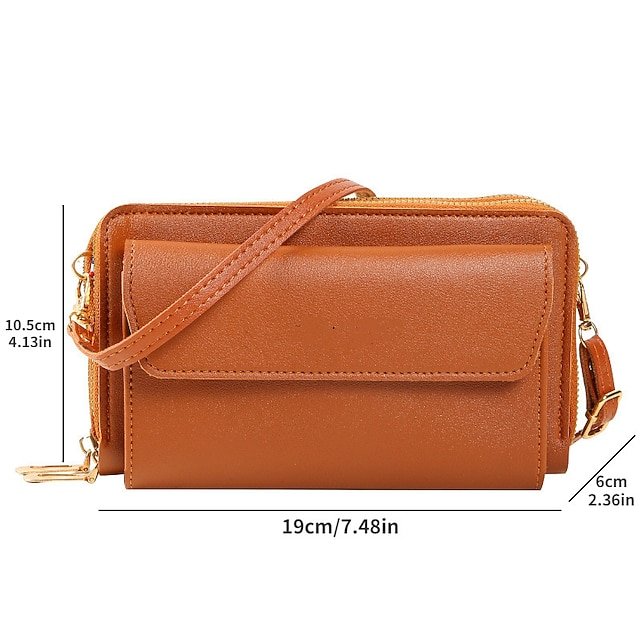 Women’s Faux Leather Wallet with Zipper - Image 8