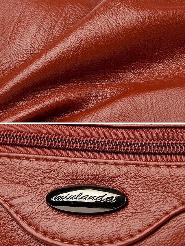 Women’s Lightweight Faux Leather Crossbody Bag - Image 7