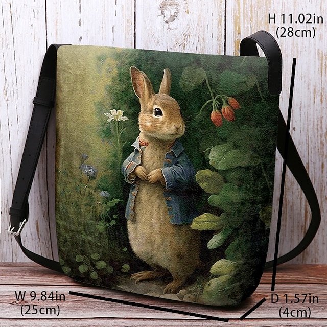 Women’s Easter Bunny Shoulder Bag Crossbody Bag - Image 3