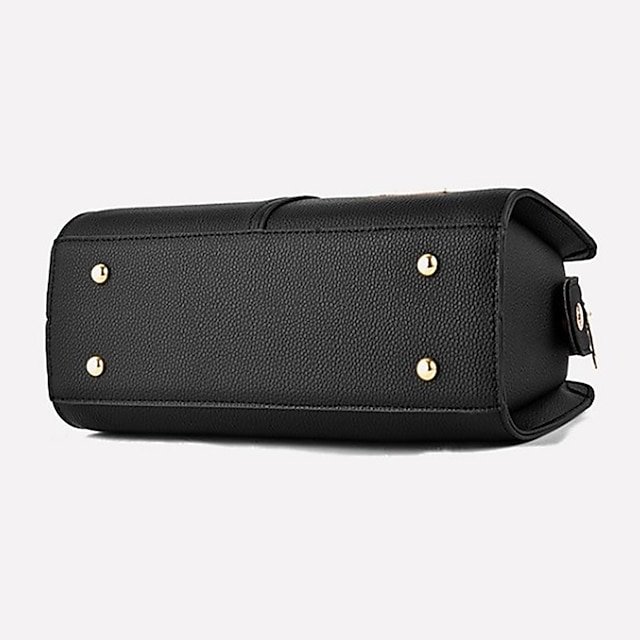 Women’s Elegant Blue Handbag with Removable Strap - Image 7