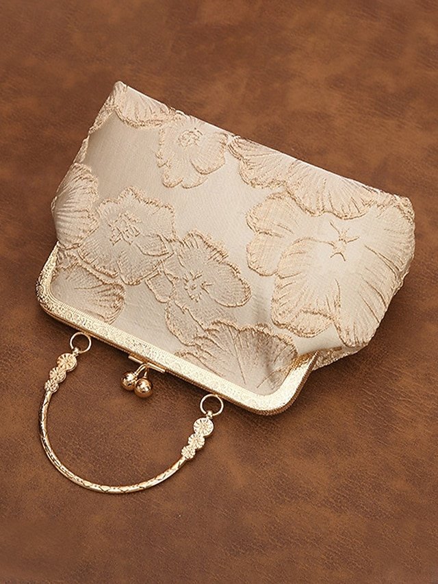 Women’s Elegant Pearl Handle Clutch Bag - Image 5