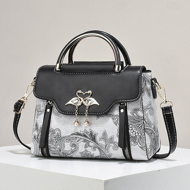 Women’s Elegant Swan Pendant Handbag