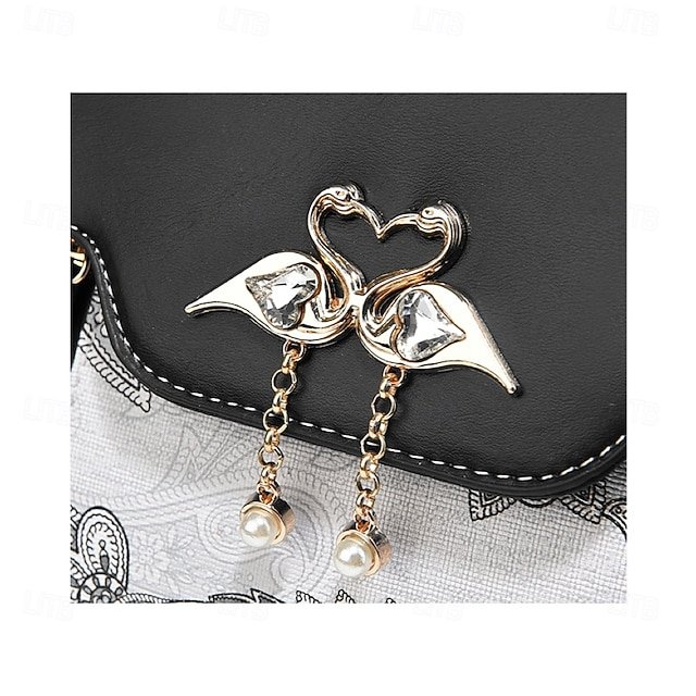 Women’s Elegant Swan Pendant Handbag - Image 8