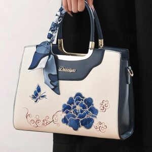 Alternative view of Women’s Embroidered Faux Leather Handbag
