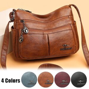 Women’s Large-Capacity Faux Leather Crossbody Bag