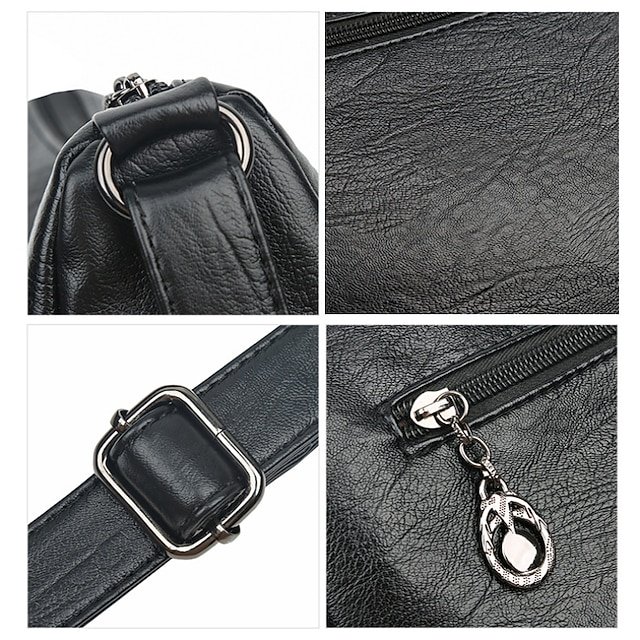Women’s Large-Capacity Faux Leather Crossbody Bag - Image 8
