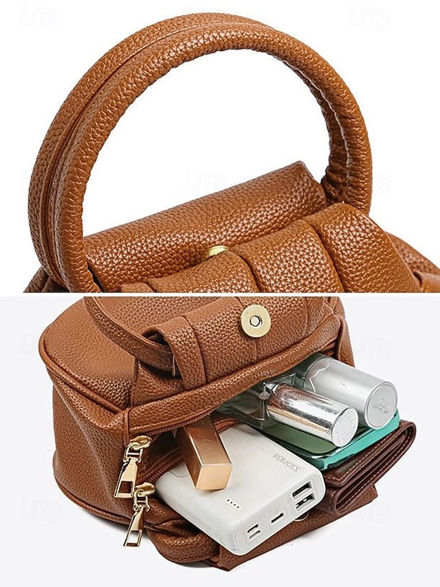 Women’s Waterproof Faux Leather Handbag - Image 8