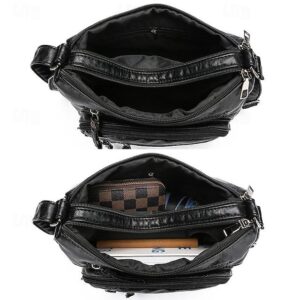 Alternative view of Women’s Faux Leather Quilted Crossbody Bag