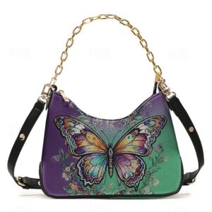 Women’s Faux Leather Shoulder Bag with Adjustable Strap