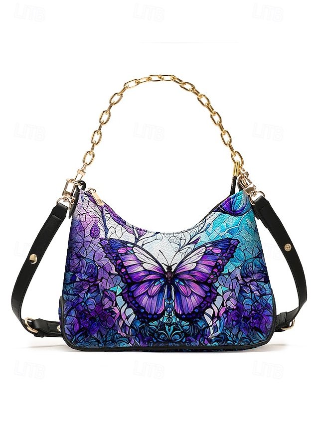 Women’s Faux Leather Shoulder Bag with Adjustable Strap - Image 2