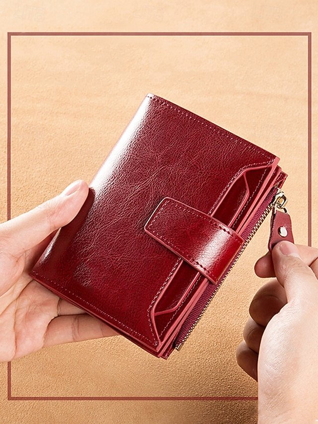 Women’s Genuine Leather RFID Blocking Wallet - Image 3