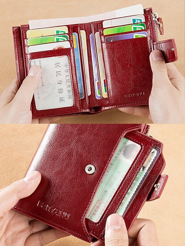 Women’s Genuine Leather RFID Blocking Wallet - Image 6