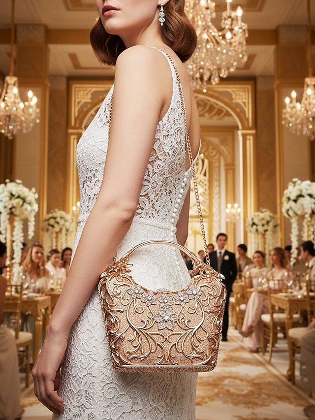 Women’s Glitter Evening Handbag - Image 3