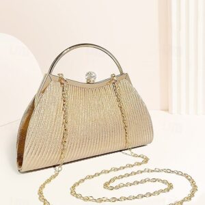 Alternative view of Women’s Gold Pleated Evening Handbag