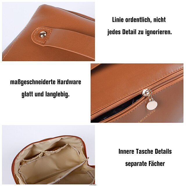Women’s Large-Capacity Faux Leather Handbag - Image 7