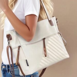 Alternative view of Women’s Canvas Tote Bag with Zipper