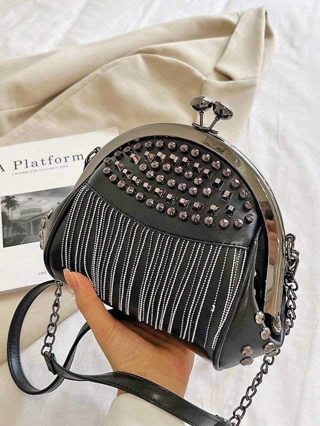 Women’s Large Capacity Faux Leather Fringe Crossbody Bag
