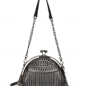 Alternative view of Women’s Large Capacity Faux Leather Fringe Crossbody Bag