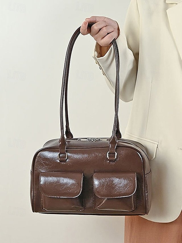 Women’s Large Capacity Faux Leather Handbag - Image 3
