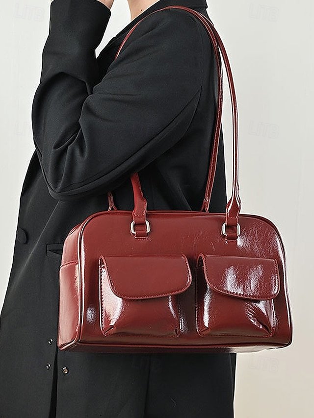 Women’s Large Capacity Faux Leather Handbag - Image 4