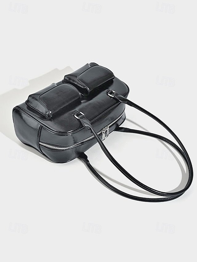 Women’s Large Capacity Faux Leather Handbag - Image 8