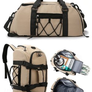 Women’s Large Capacity Waterproof Travel Duffel Backpack