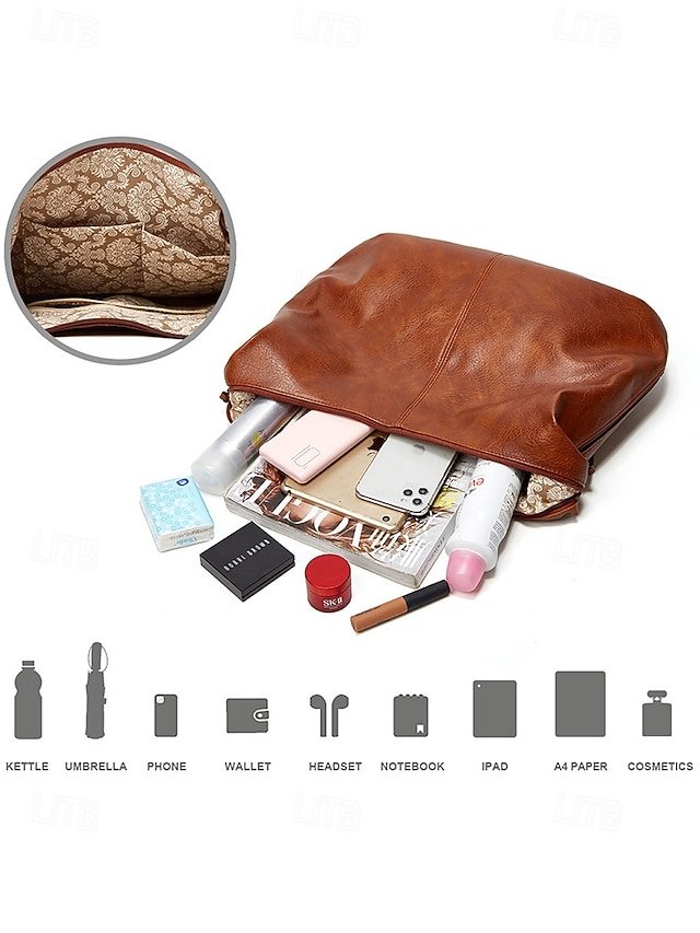 Women’s Large Hobo Shoulder Bag - Image 6