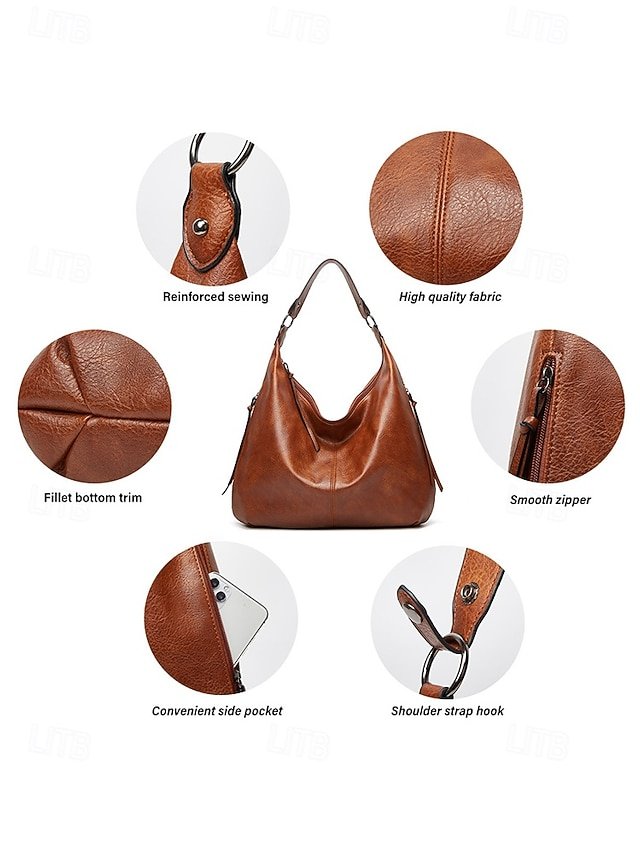 Women’s Large Hobo Shoulder Bag - Image 7