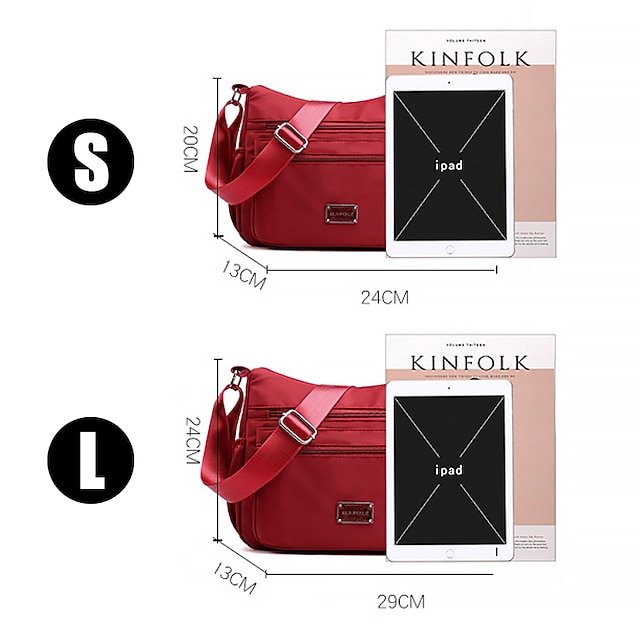 Women’s Lightweight Nylon Crossbody Bag - Image 4