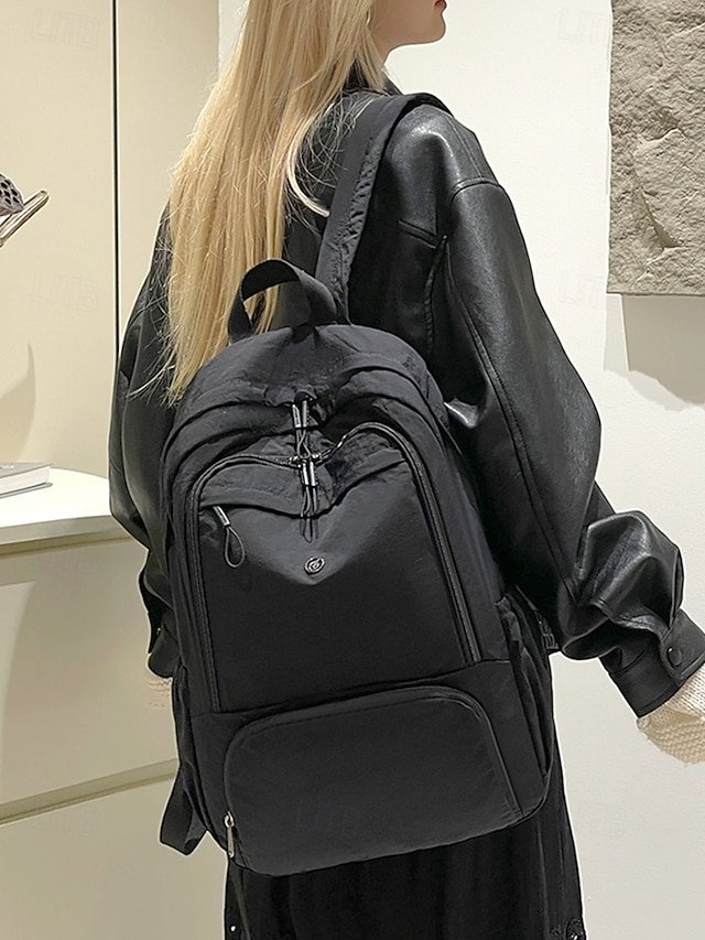 Women’s Lightweight Water-Repellent Nylon Backpack - Image 3