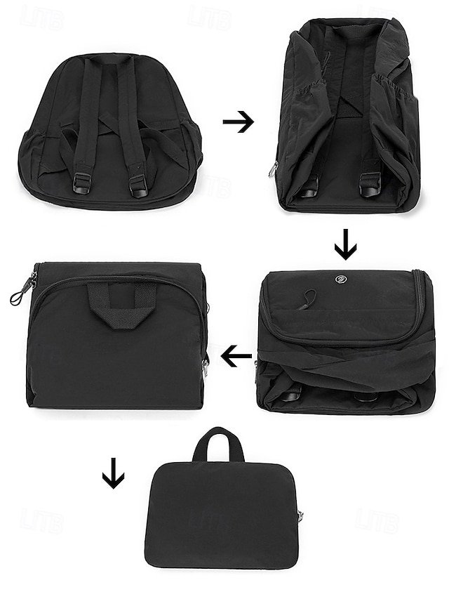 Women’s Lightweight Water-Repellent Nylon Backpack - Image 5