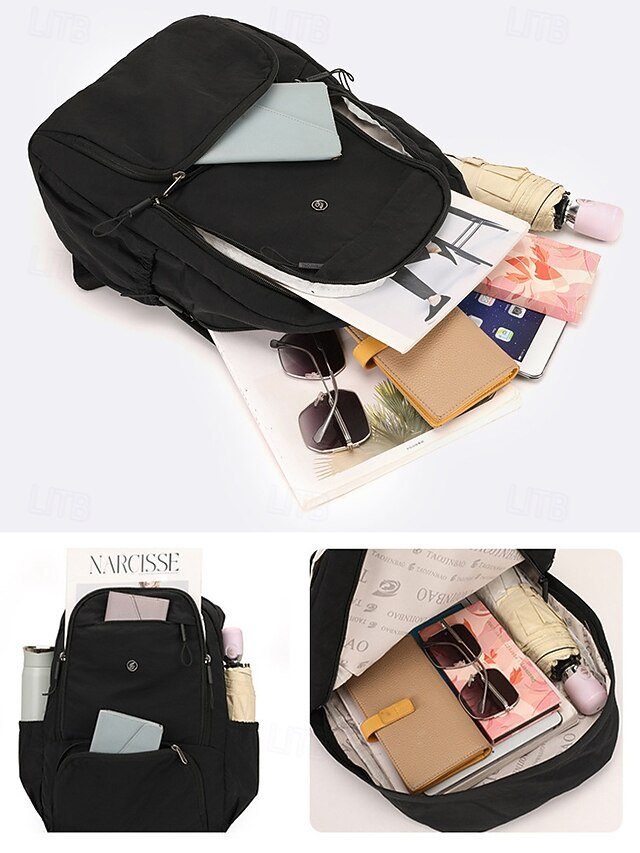 Women’s Lightweight Water-Repellent Nylon Backpack - Image 6