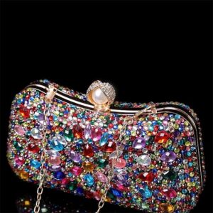 Alternative view of Women’s Multicolor Crystal Evening Clutch