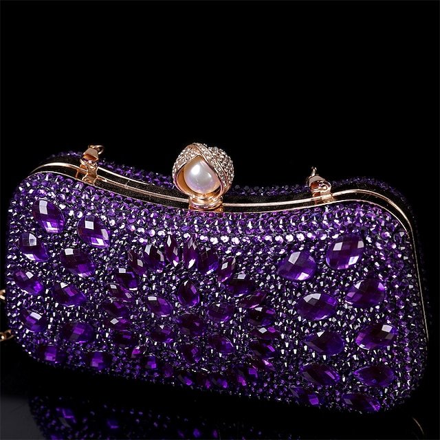 Women’s Multicolor Crystal Evening Clutch - Image 5
