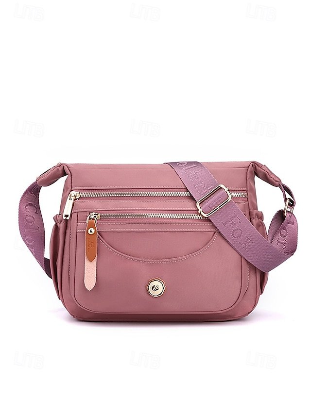 Women’s Nylon Crossbody Bag with Multiple Pockets - Image 2