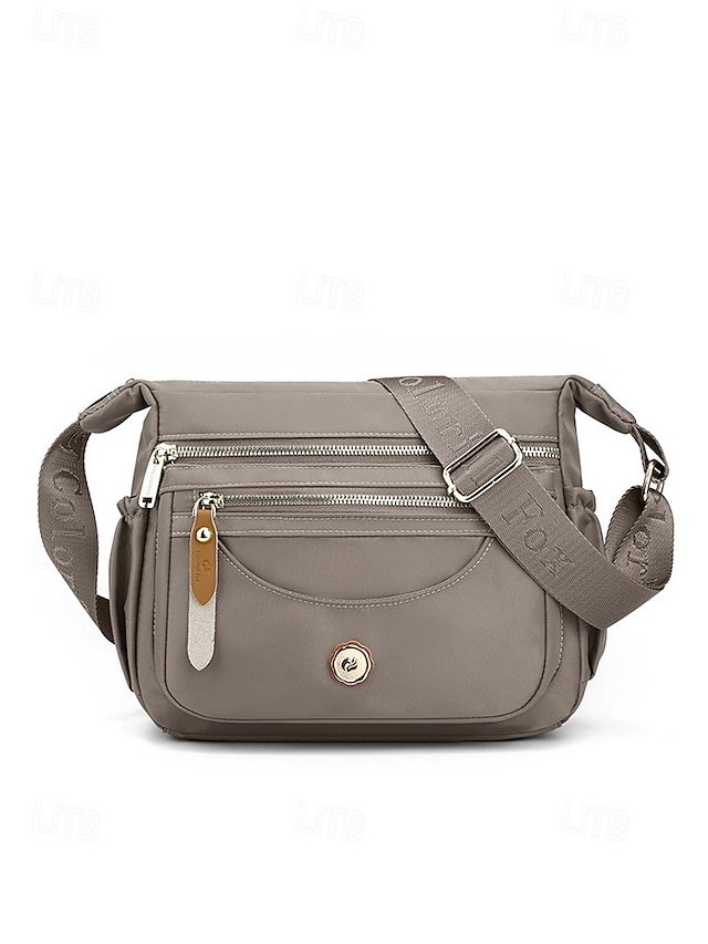 Women’s Nylon Crossbody Bag with Multiple Pockets - Image 4