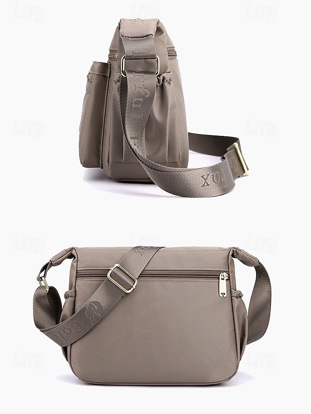Women’s Nylon Crossbody Bag with Multiple Pockets - Image 6