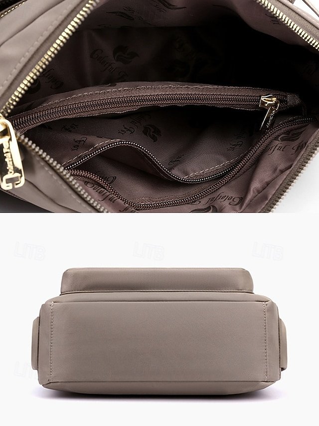 Women’s Nylon Crossbody Bag with Multiple Pockets - Image 7