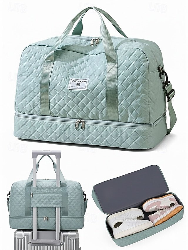 Women’s Quilted Nylon Tote Bag