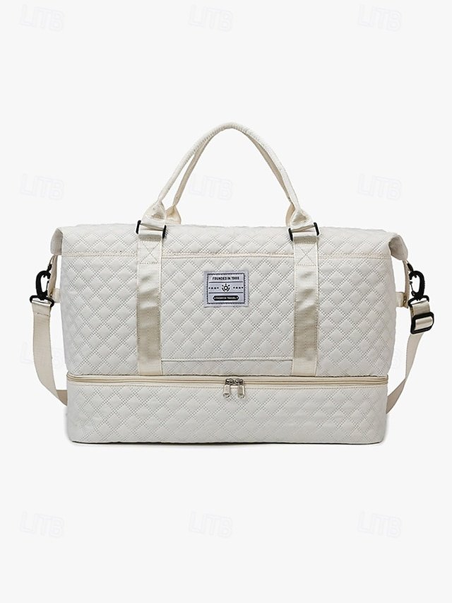 Women’s Quilted Nylon Duffel Bag Set - Image 5