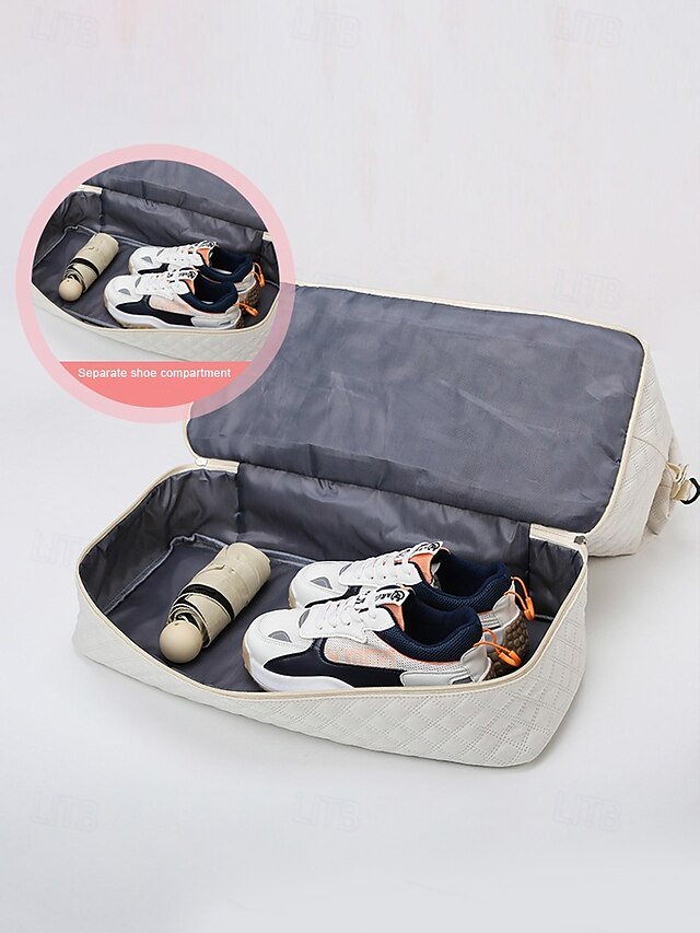 Women’s Quilted Nylon Duffel Bag Set - Image 8