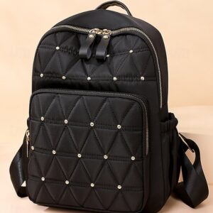 Women’s Quilted Waterproof Nylon Backpack