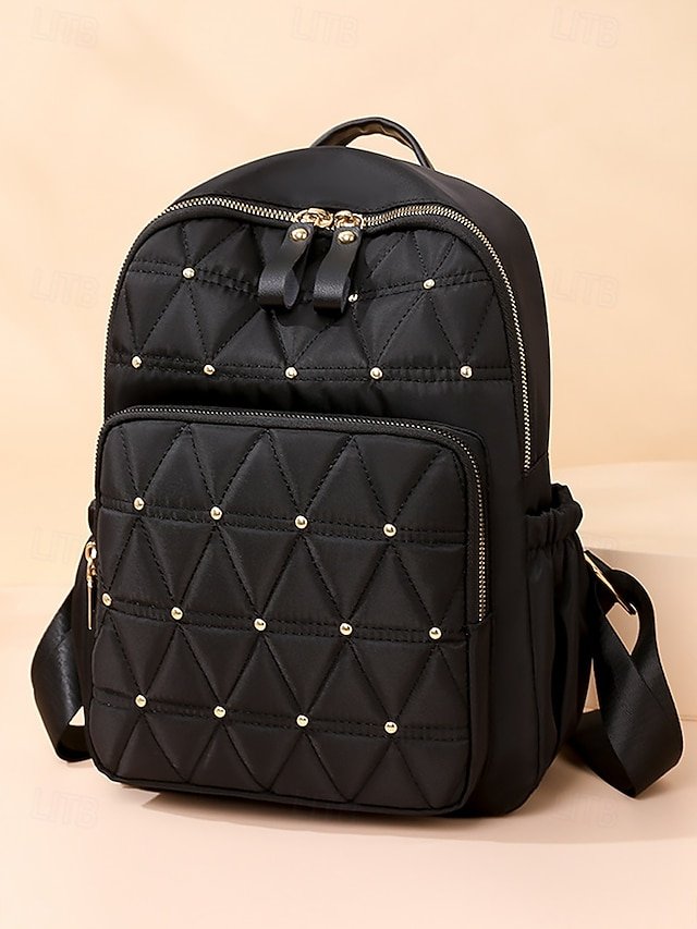 Women’s Quilted Waterproof Nylon Backpack